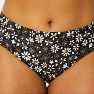 Salt + Cove Black and White Floral Bikini Bottom size 1(16/18)